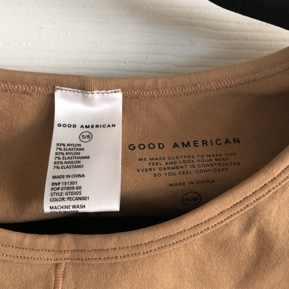 WMNS 5/6 SUPER SOFT SCULPT TEE- GOOD AMERICAN NWOTS - Picture 4 of 4